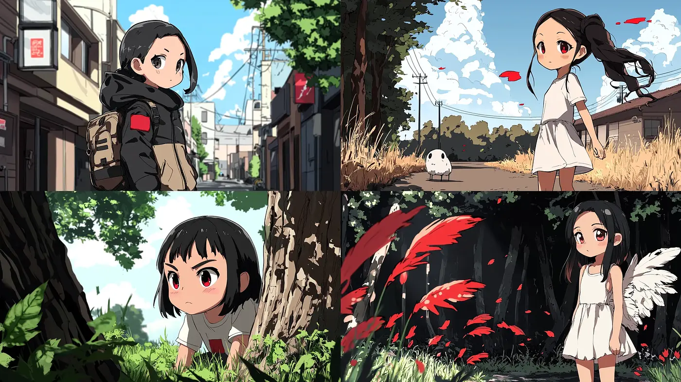 Whimsical Anime-Inspired Illustrative Harmony - Midjourney sref style