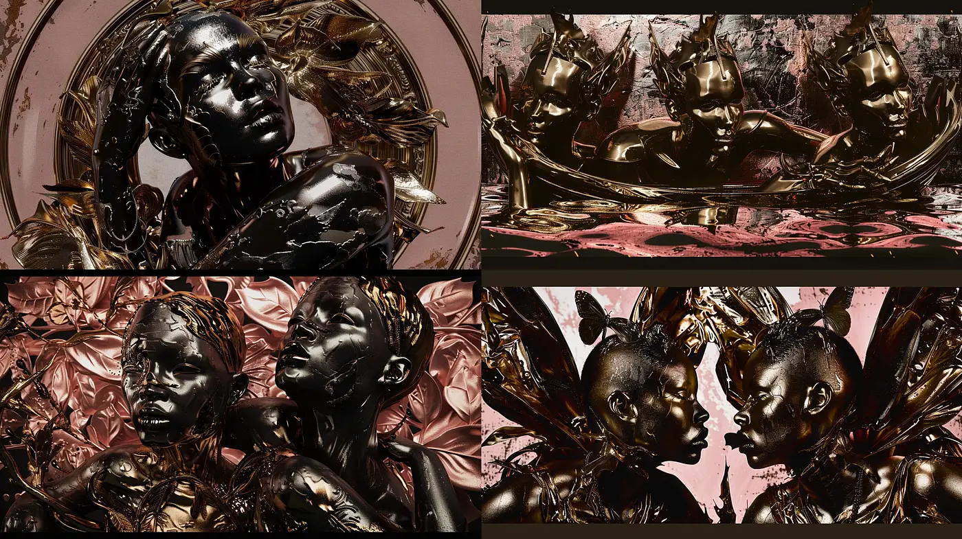 Baroque Revival with a Modern Surrealist Twist - Midjourney sref style