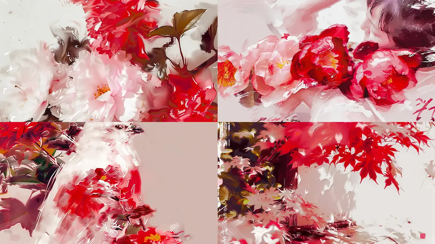 Ethereal Brushstrokes of Nature: A Melding of Impressionist and Digital Techniques - Midjourney sref style