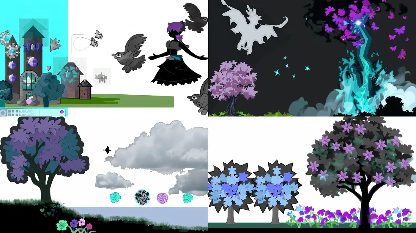 Ethereal Dreamscape Fusion in Vivid Pastel Hues - Midjourney sref style