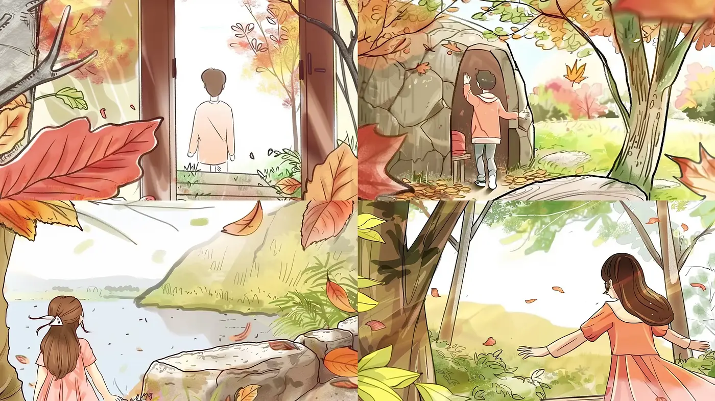 Autumnal Ambience in Illustrious Illustration - Midjourney sref style