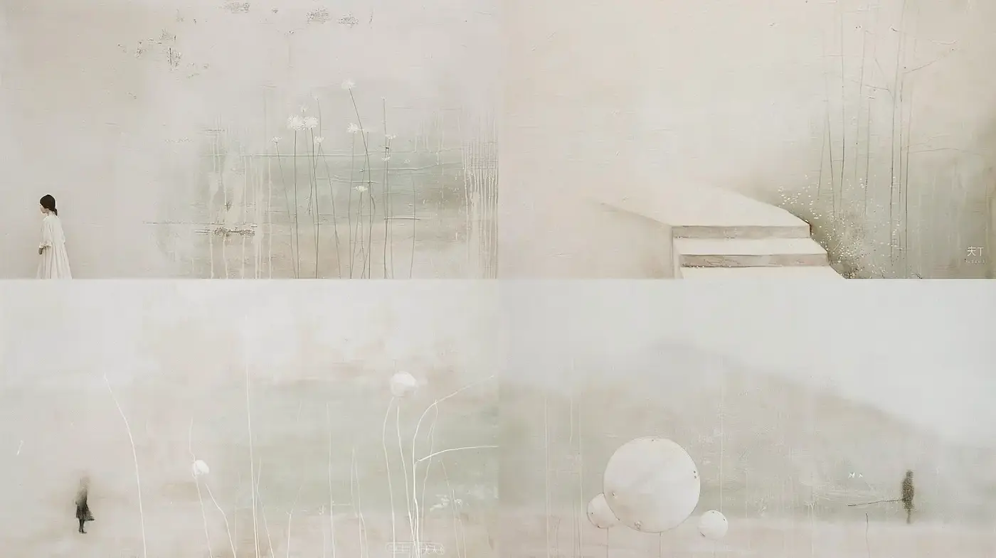 Soft and Ethereal Aesthetic with Subtle Elements of Minimalism - Midjourney sref style