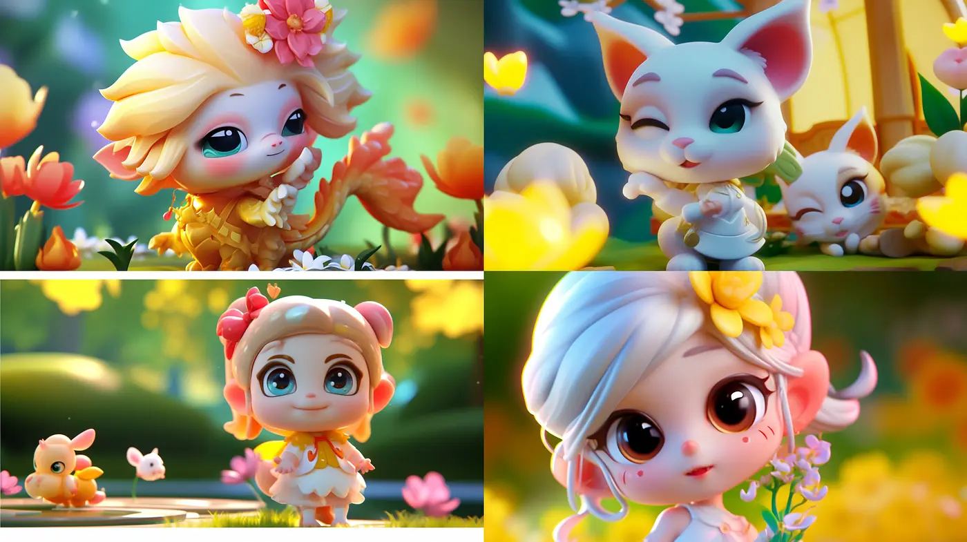 Whimsical Pastel Dreamscape: A Study in Consistent Stylized Elements - Midjourney sref style