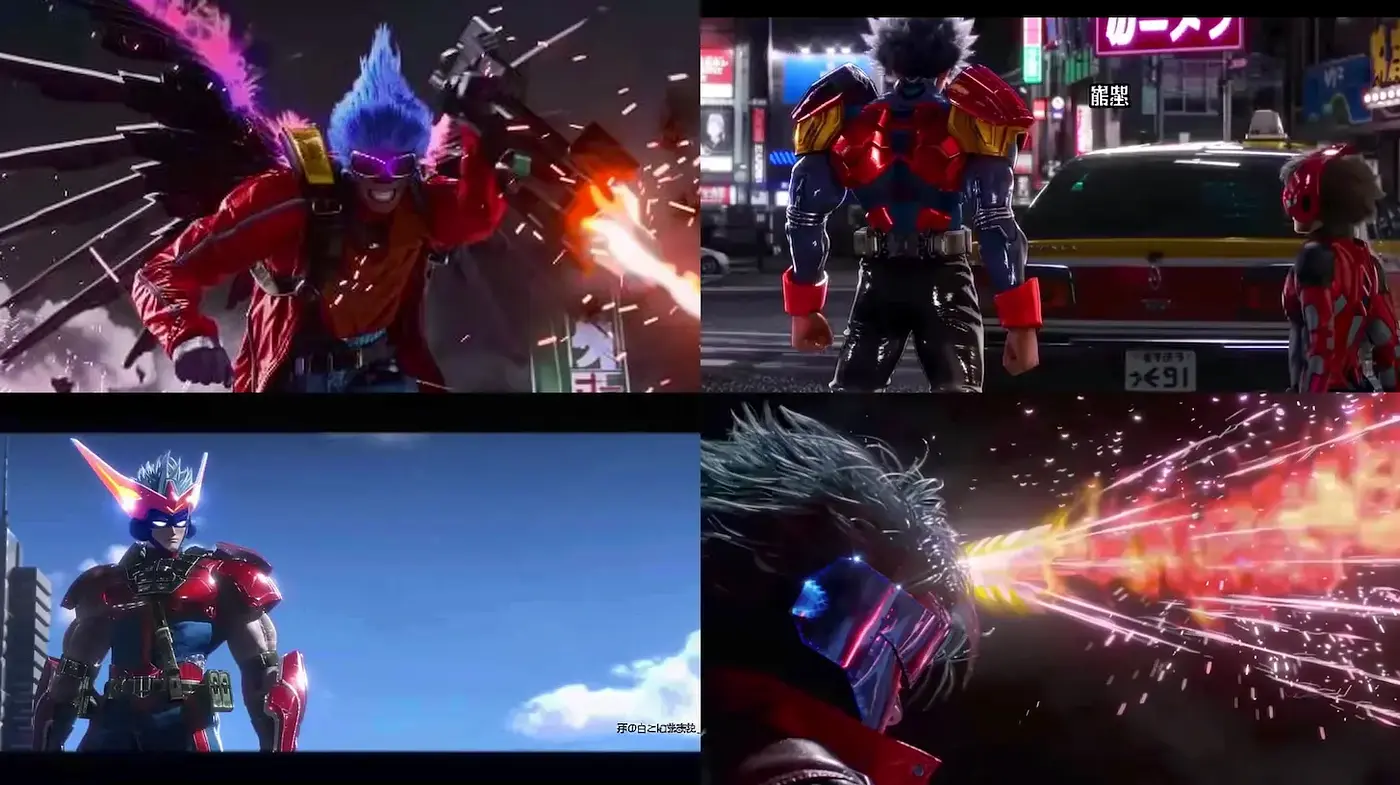 Dynamic and Bold Neo-Anime Aesthetic with an Urban Vibe - Midjourney sref style