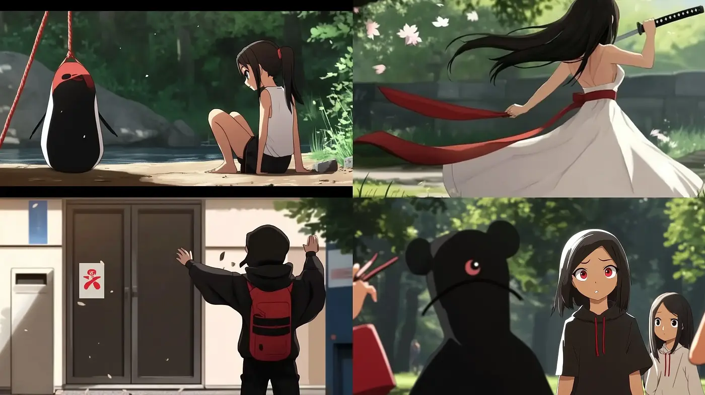 Harmonious Elegance of Modern Anime Illustration - Midjourney sref style