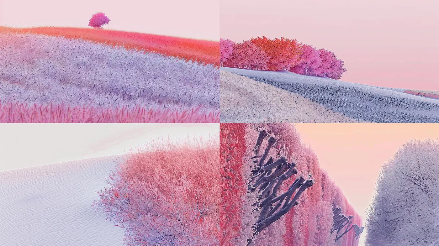 Serenely Whimsical Pastel Dreamscapes Enveloped in a Soft Ethereal Glow - Midjourney sref style