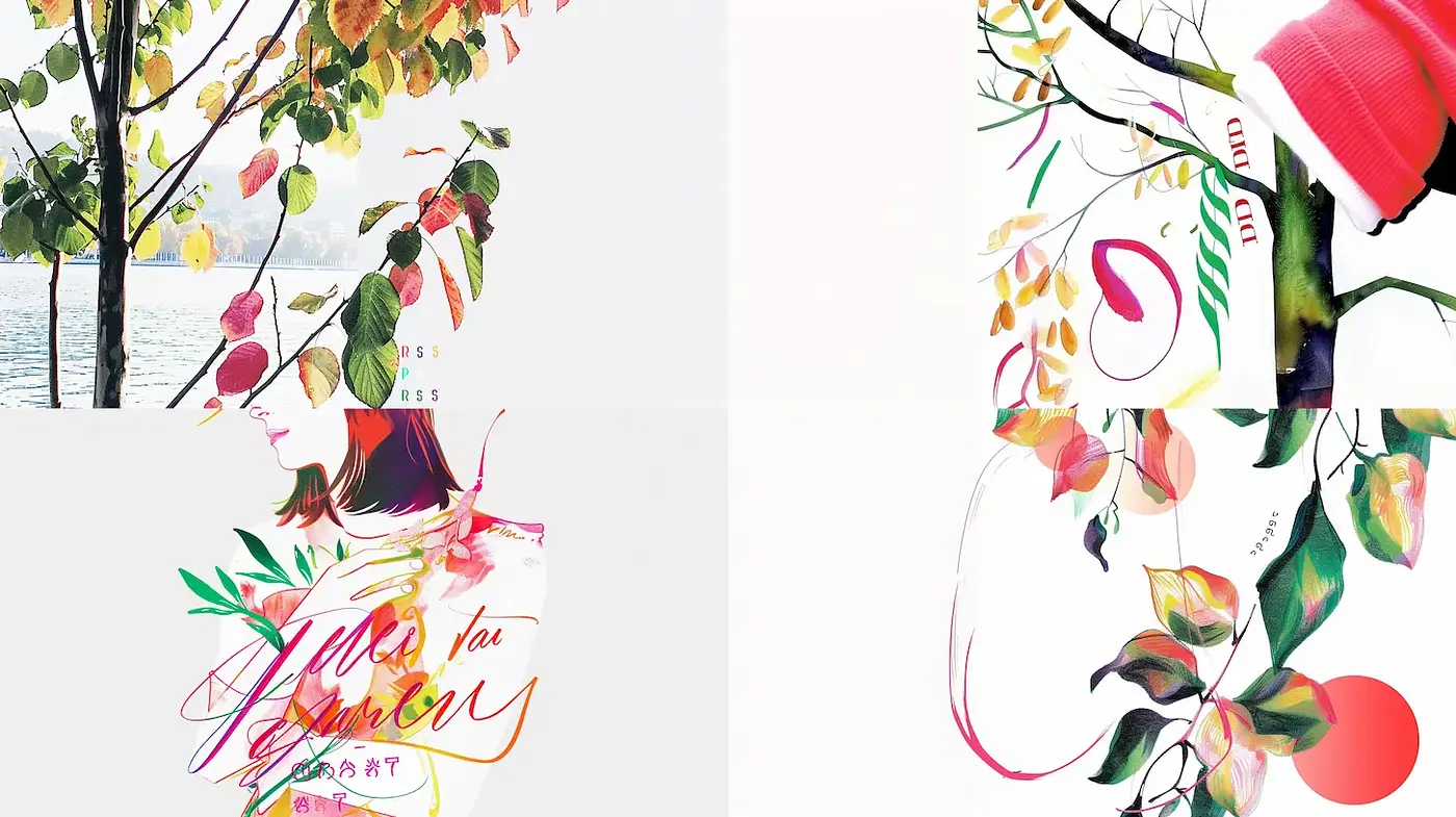 A Harmonious Blend of Nature and Whimsy in Illustrative Art - Midjourney sref style