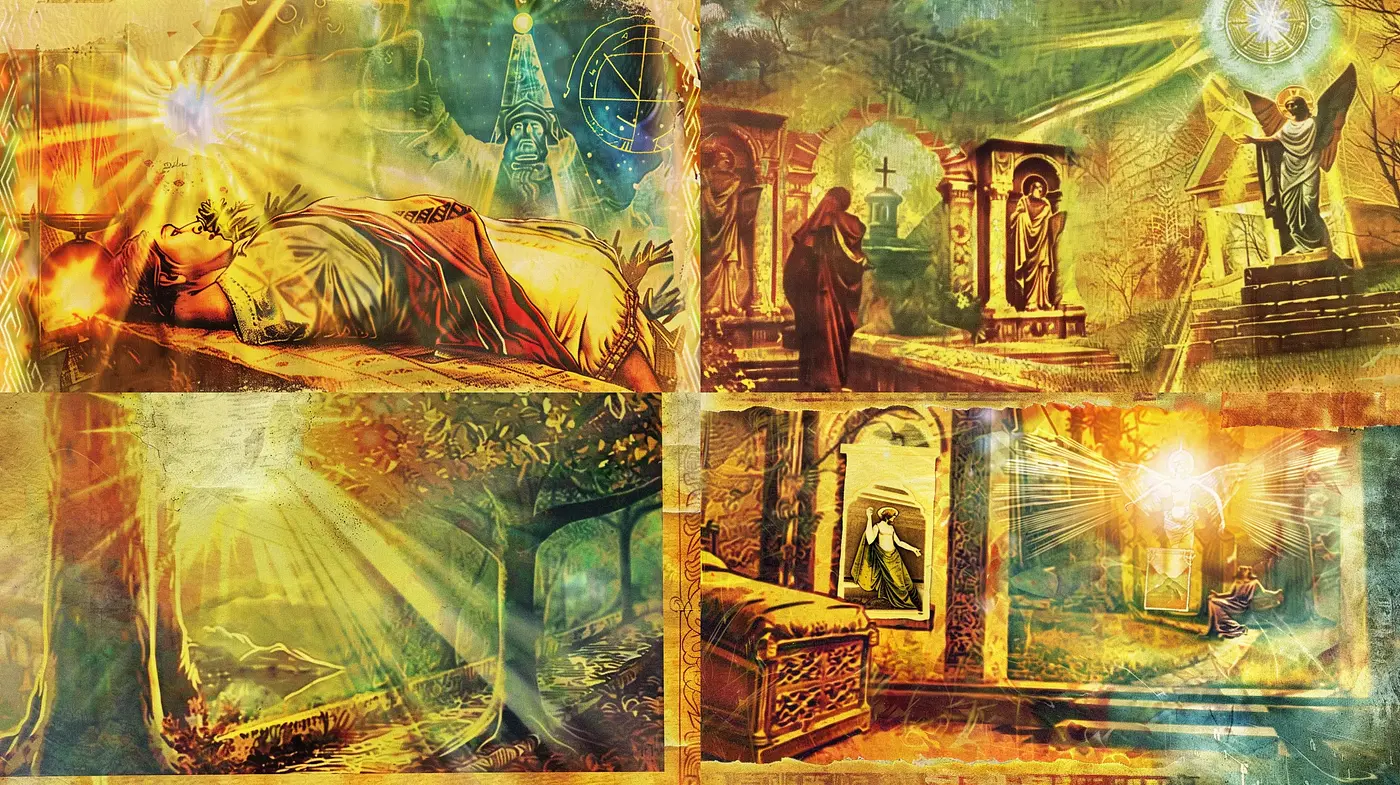 Ethereal Dreamscape: A Fusion of Surrealism and Gothic Mystique - Midjourney sref style