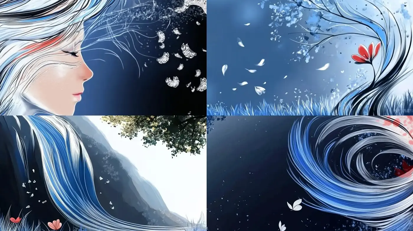 Ethereal Whispers of Nature in Digital Brushstrokes - Midjourney sref style