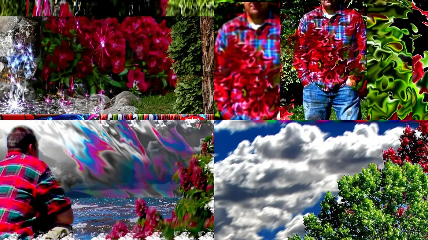 Vivid and Textured Surreal Landscape with Organic Elements - Midjourney sref style
