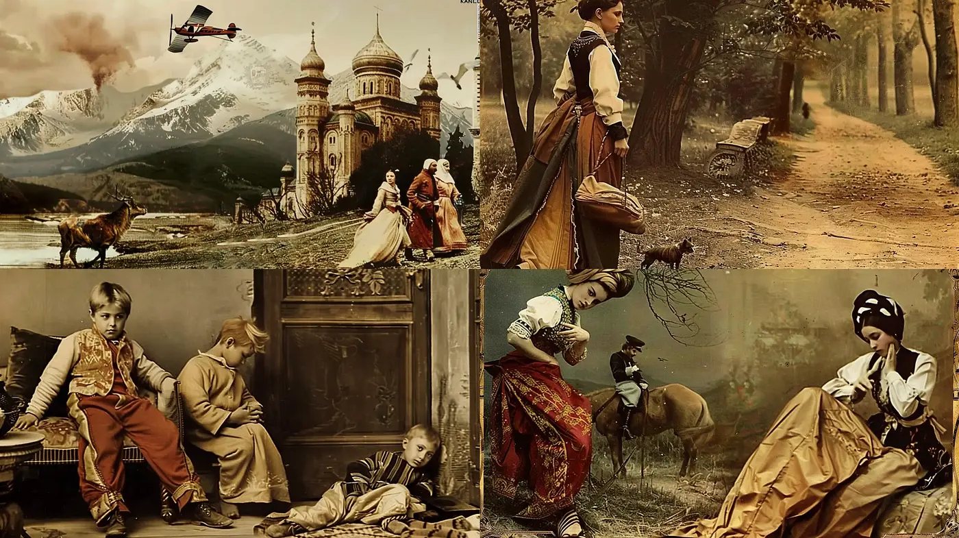 Ethereal Time Capsule: A Melange of Rustic Elegance and Whimsical Fantasy - Midjourney sref style