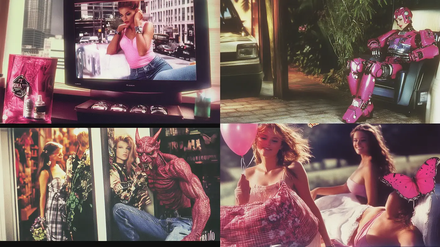 Synthesized Retrofuturism with a Dreamy Pop-Culture Essence - Midjourney sref style