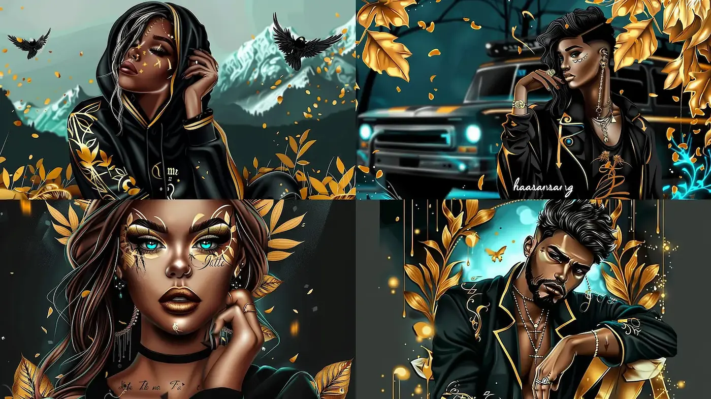 Vibrant Urban Aesthetic with Nature Influences - Midjourney sref style