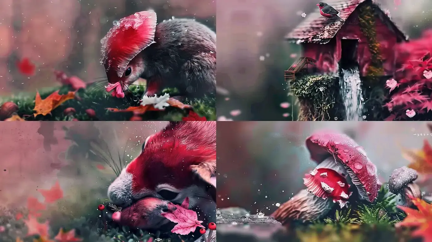 Enchanting Illustrations with Dreamlike Realism and Nature Inspired Elements - Midjourney sref style