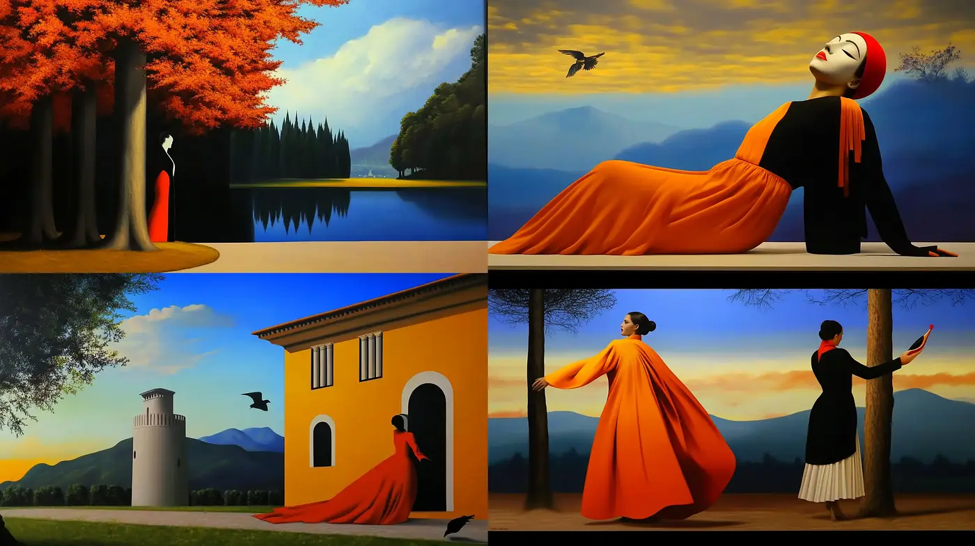 Tranquil Embrace of Nature in Idyllic Surrealism - Midjourney sref style