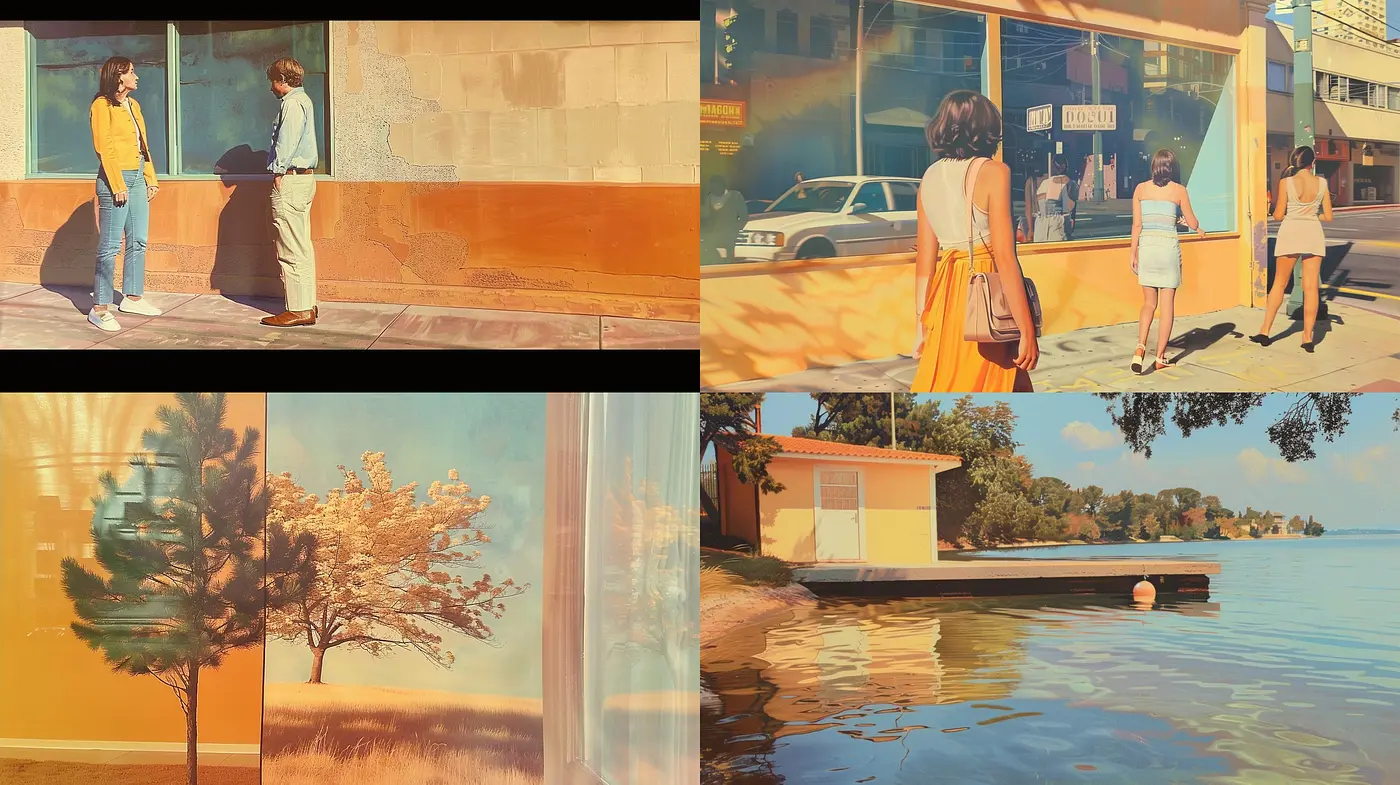Translucent Glow of Nostalgia: A Harmonious Blend of Serene Earth Tones - Midjourney sref style