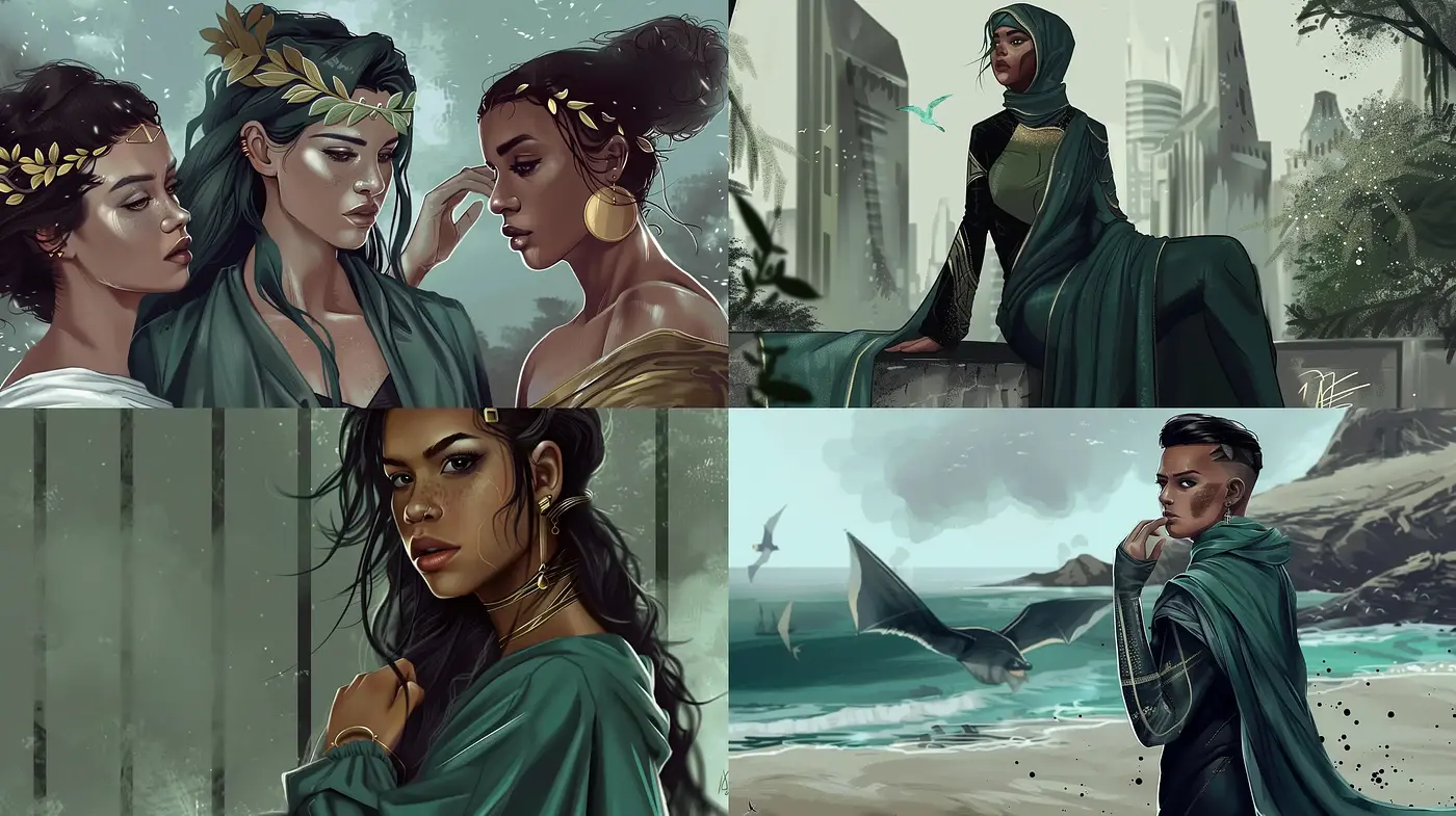 Ethereal Serenity: A Cohesive Fusion of Digital Brushwork and Pastel Tones - Midjourney sref style