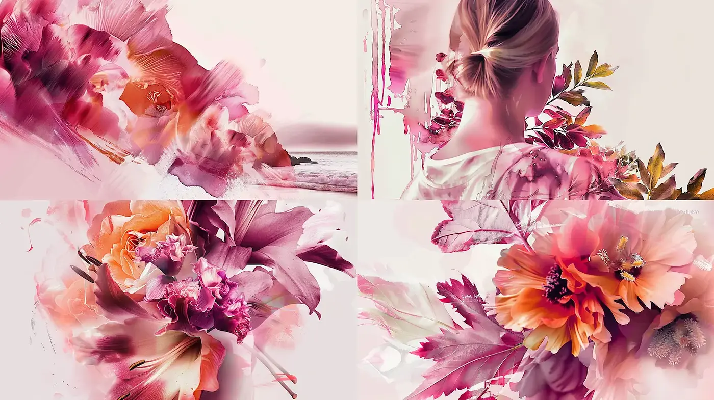 Soft and Ethereal Floral Whispers with a Painterly Touch - Midjourney sref style