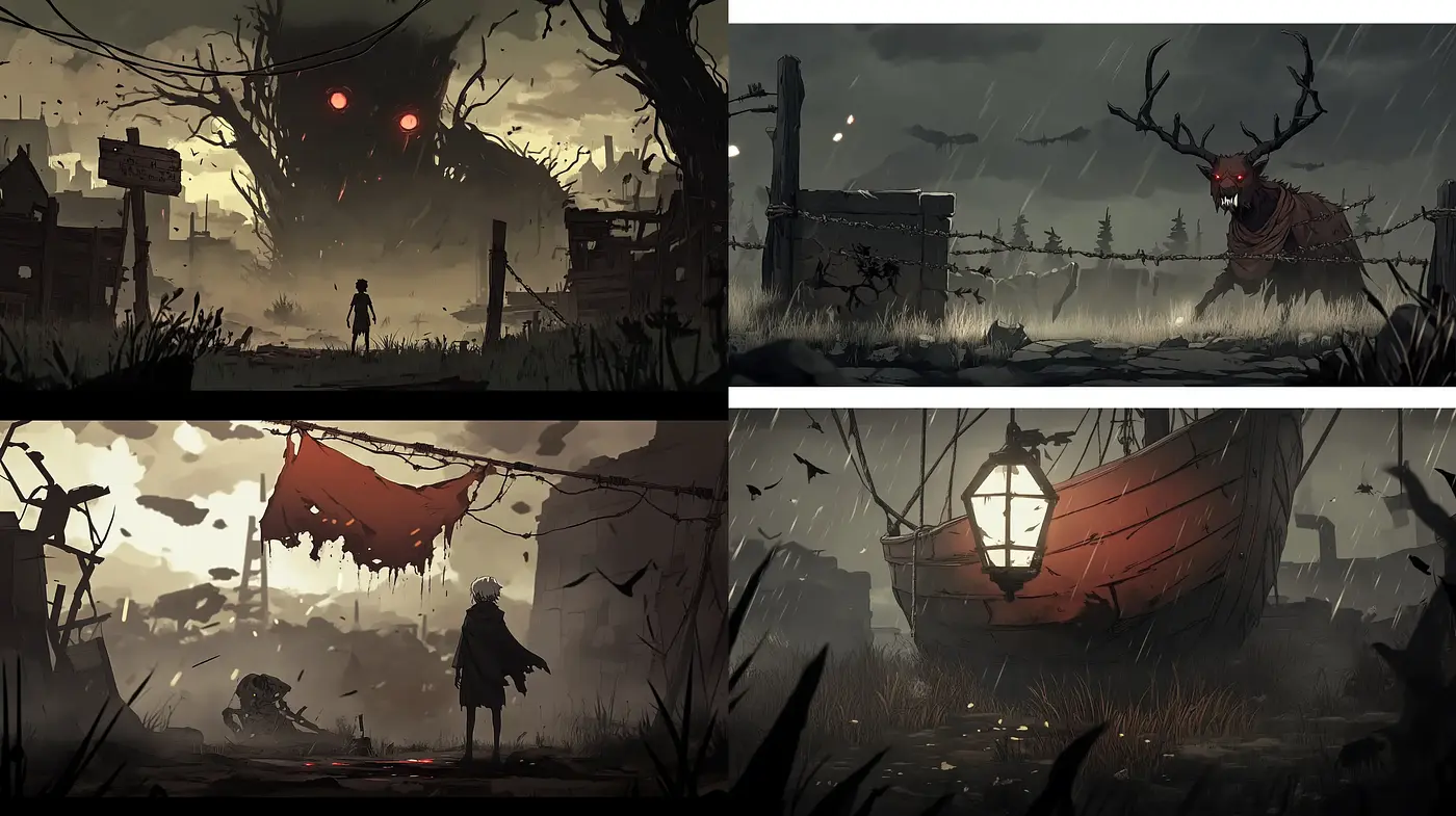 Ethereal Dusk - Stylized Visions of Melancholic Serenity - Midjourney sref style