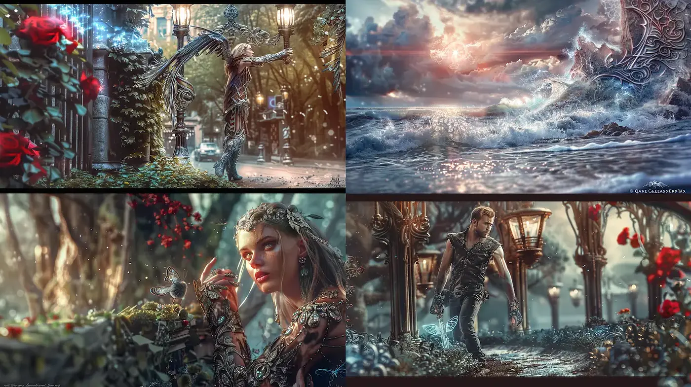 Enchanting fantasy aesthetics with intricate details and ethereal elements - Midjourney sref style