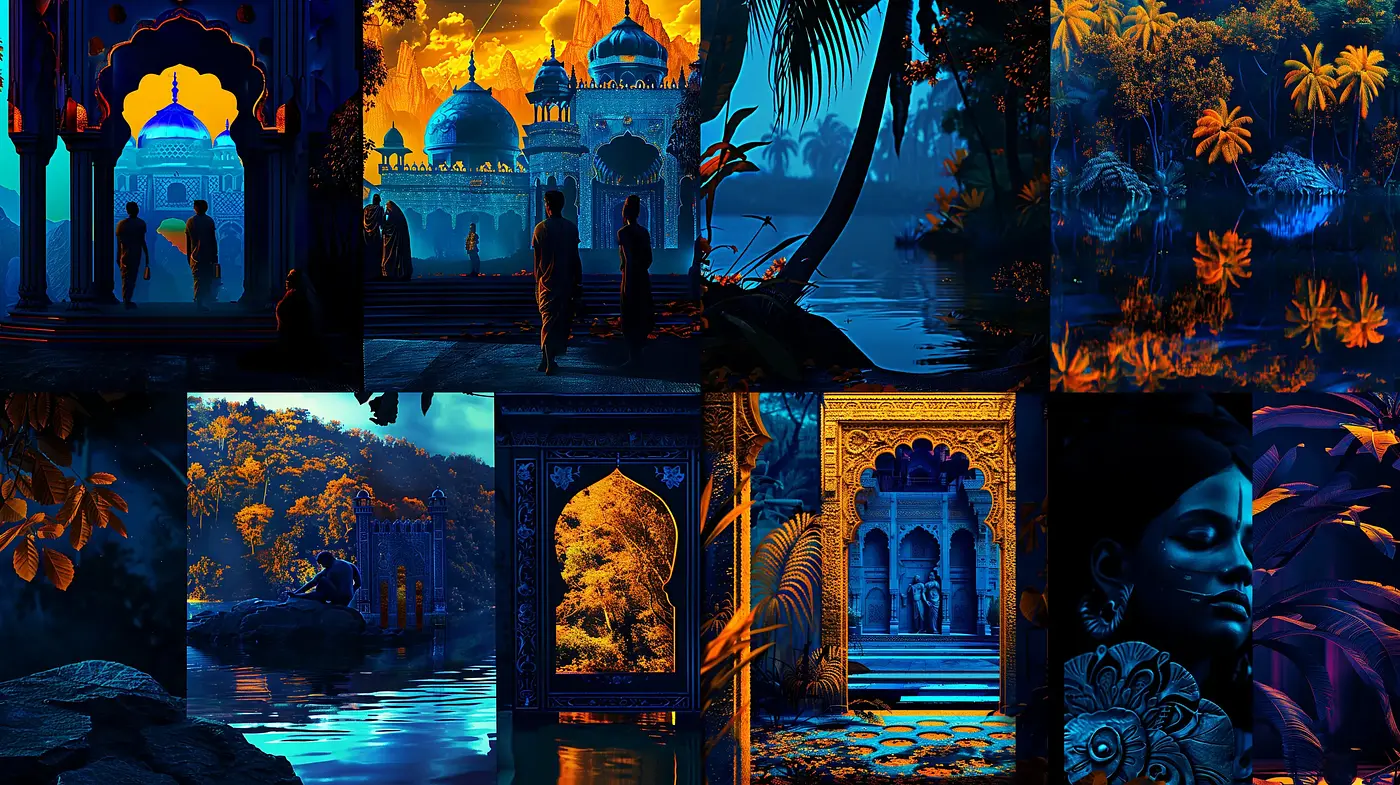Enigmatic Twilight - Homage to Orientalism and Romanticism - Midjourney sref style