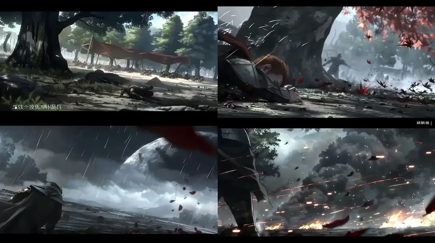 Cinematic and Dramatic Fantasy Landscape with Dark Undertones - Midjourney sref style