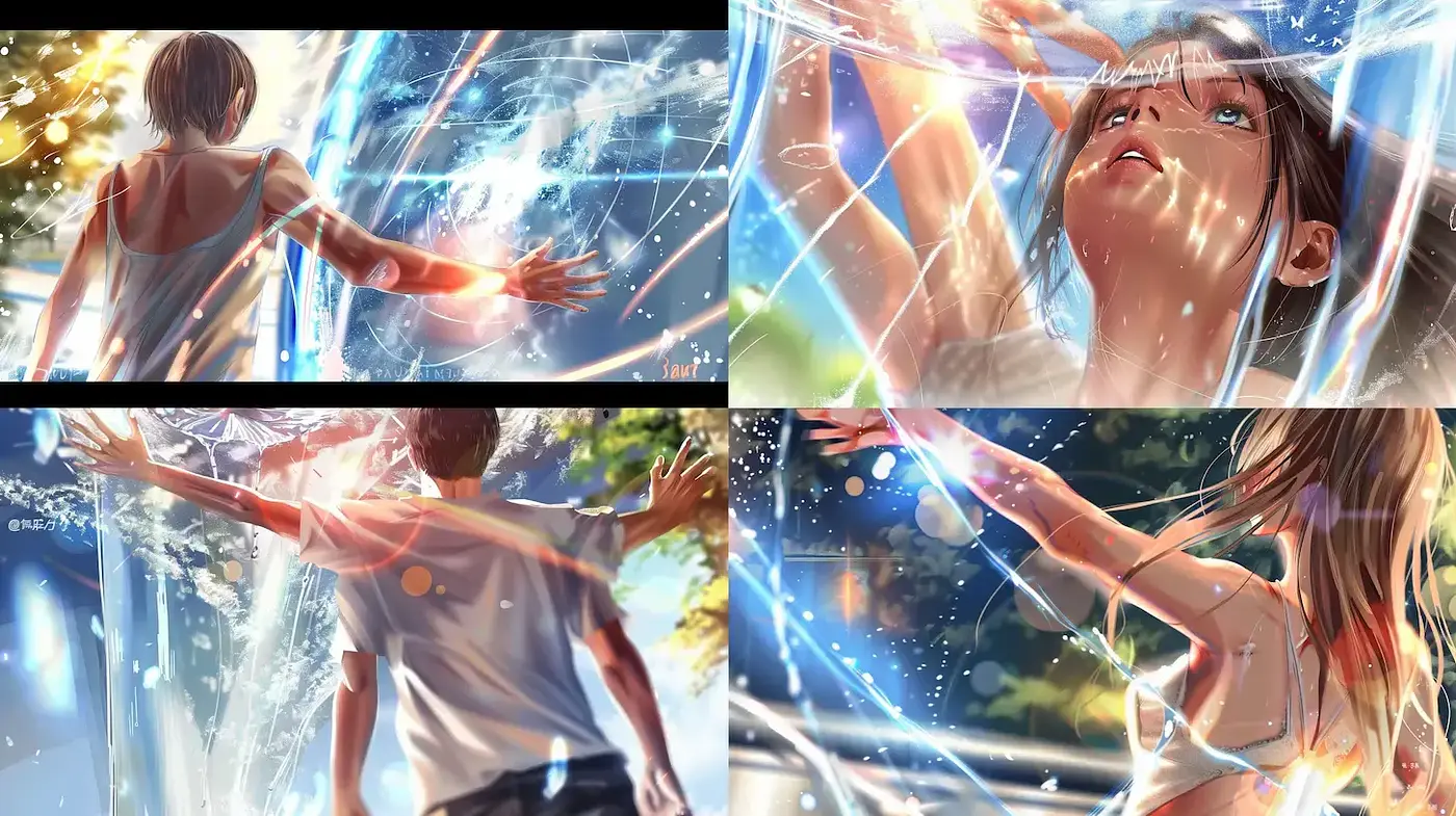 Luminous Ethereal Radiance: A Synthesis of Dynamic Light and Emotion - Midjourney sref style