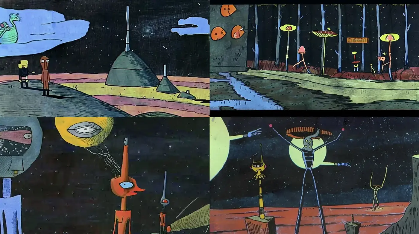 Surreal and Playful Interpretations of a Whimsical Landscape - Midjourney sref style