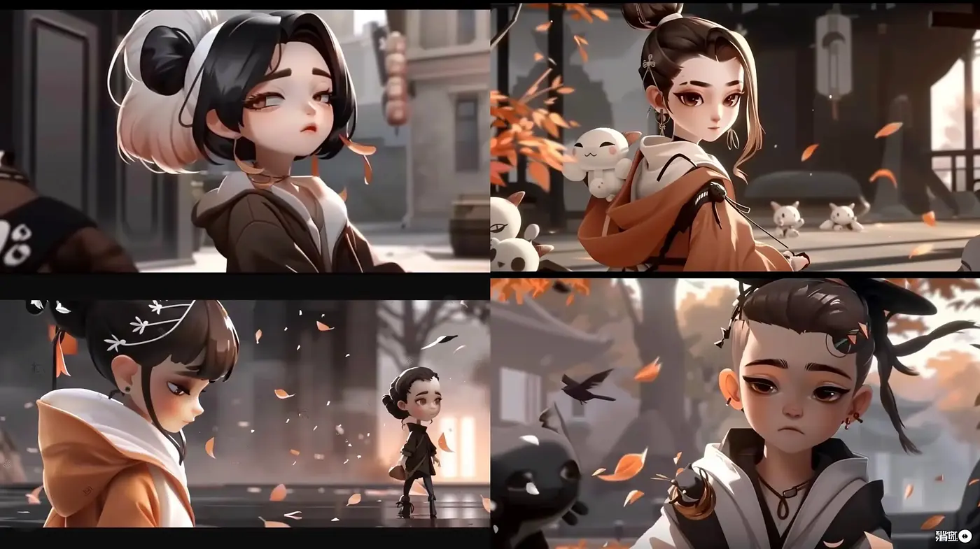 Autumnal Anime Essence with Serene Storybook Appeal - Midjourney sref style