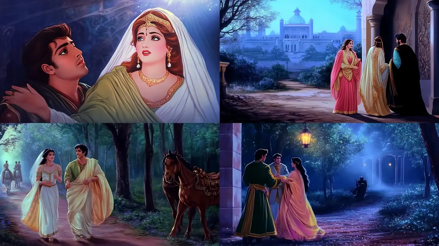 Twilight Reverie: A Dreamlike Fusion of Romantic Illustration and Evocative Ambiance - Midjourney sref style