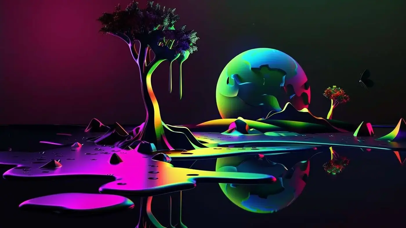 Luminous Dreamscapes with Surreal Fluidity - Midjourney sref style