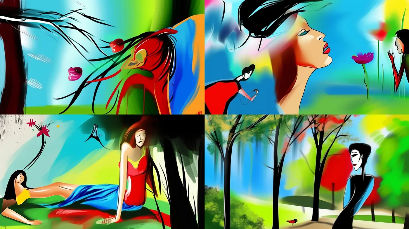 Luminous Dreamscape Fusion: A Synthesis of Vivid Hues and Abstract Forms - Midjourney sref style