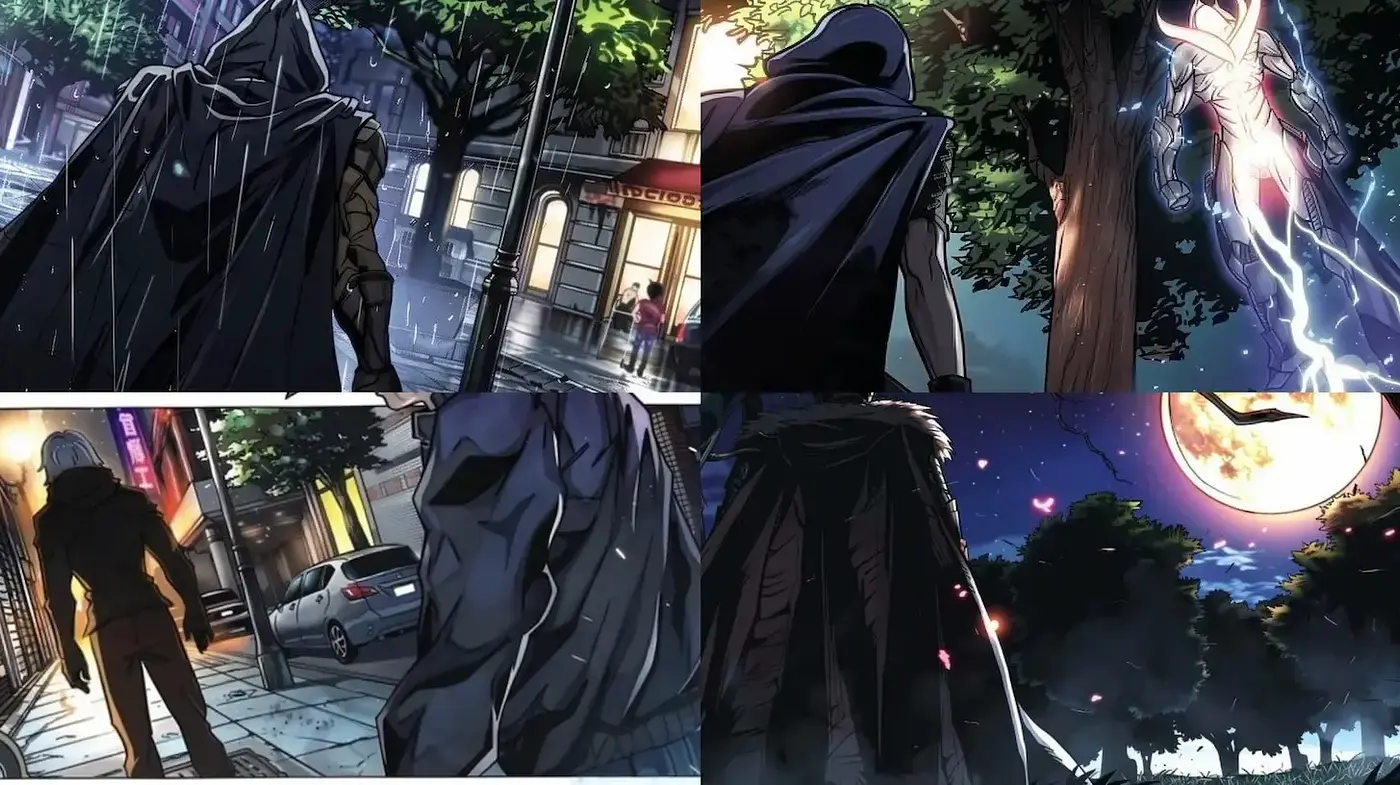 Cinematic Urban Fantasy with Dramatic Lighting and Textured Depth - Midjourney sref style