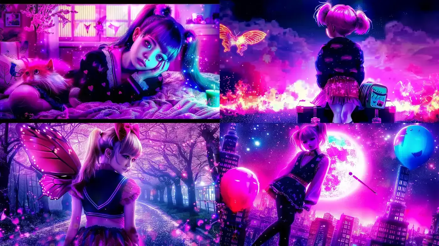 Vibrant and Ethereal Fantasy with a Touch of Nostalgia - Midjourney sref style