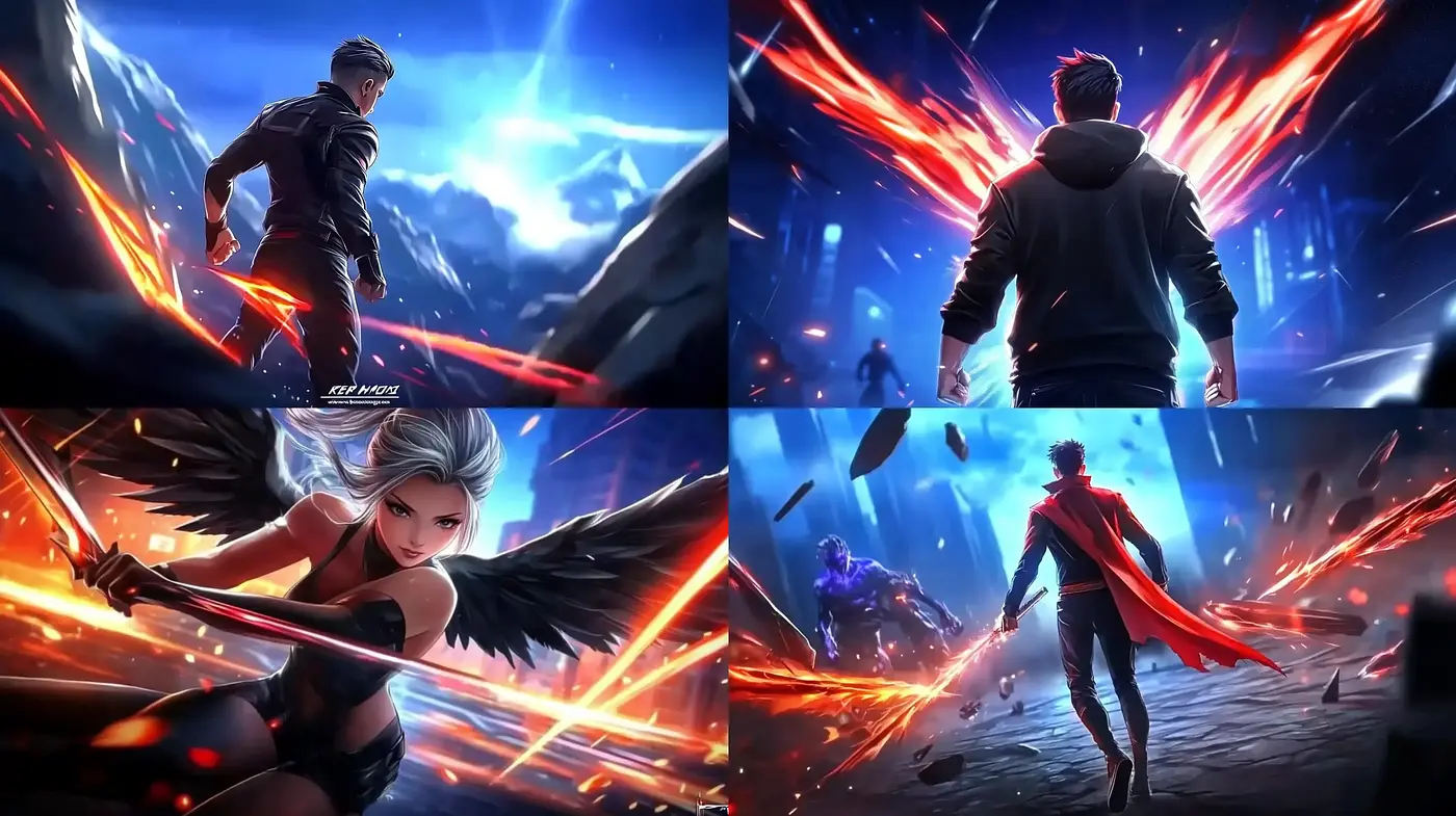 Dynamic Luminescent Cinematic Illustrations - Midjourney sref style