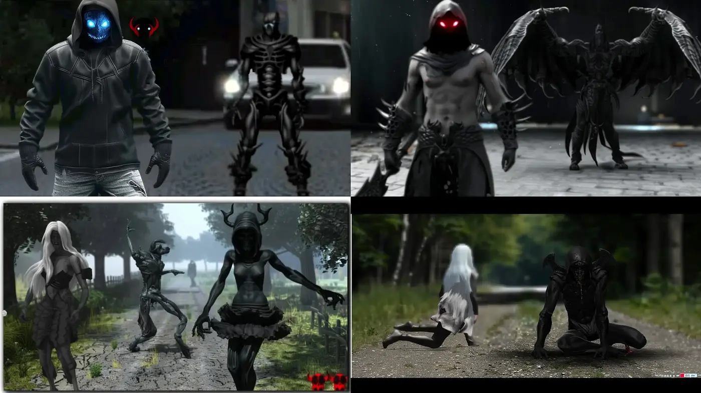 Eerie Cybernetic Fusion: A Dark and Surreal Melding of Tech and Flesh - Midjourney sref style