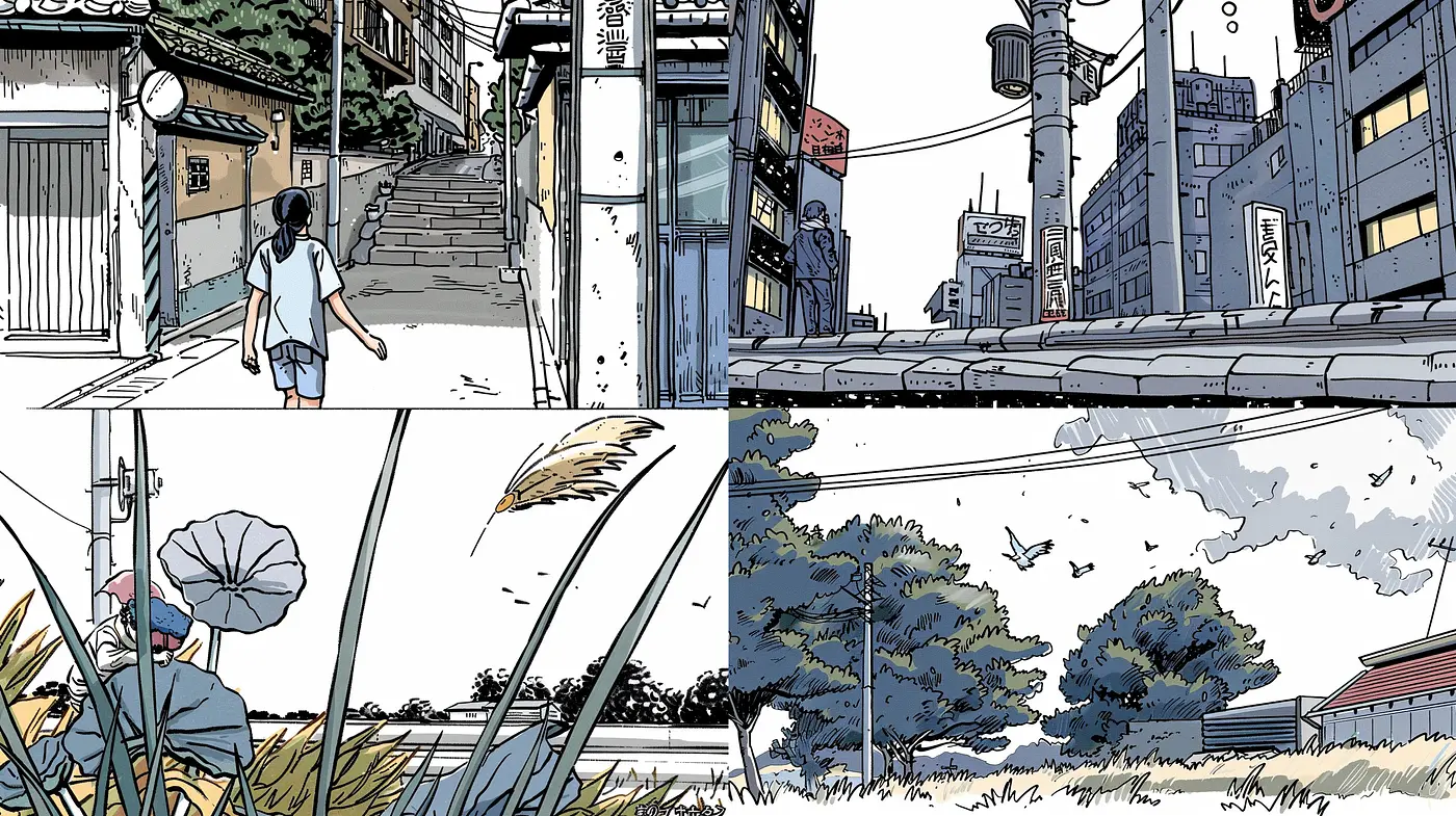 Ethereal Comic Book Elegance: A Fusion of Intricate Line Work and Soft Pastel Hues - Midjourney sref style