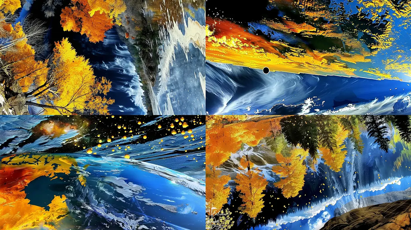 Impasto Brushwork Reflections with Autumnal Hues - Midjourney sref style