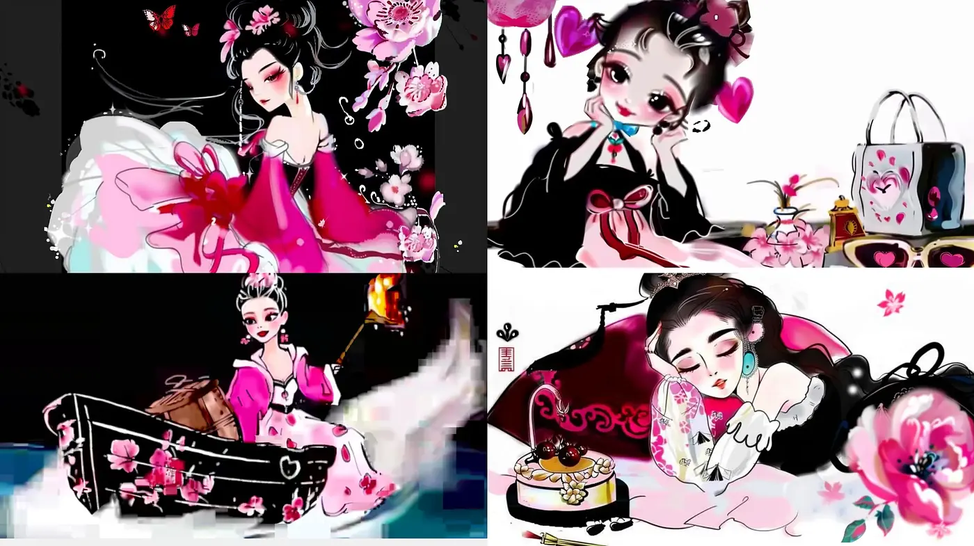 Whimsical Anime-Inspired Floral Elegance - Midjourney sref style