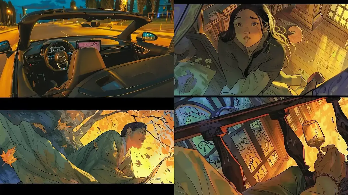 Expressive Narrative Style with a Contemporary Digital Aesthetic - Midjourney sref style