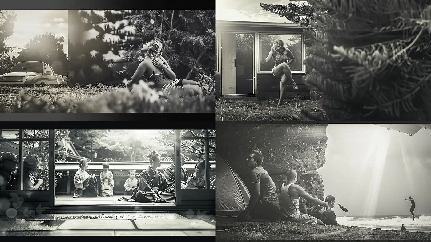 Monochromatic Nostalgia: A Timeless Sepia-Toned Narrative - Midjourney sref style