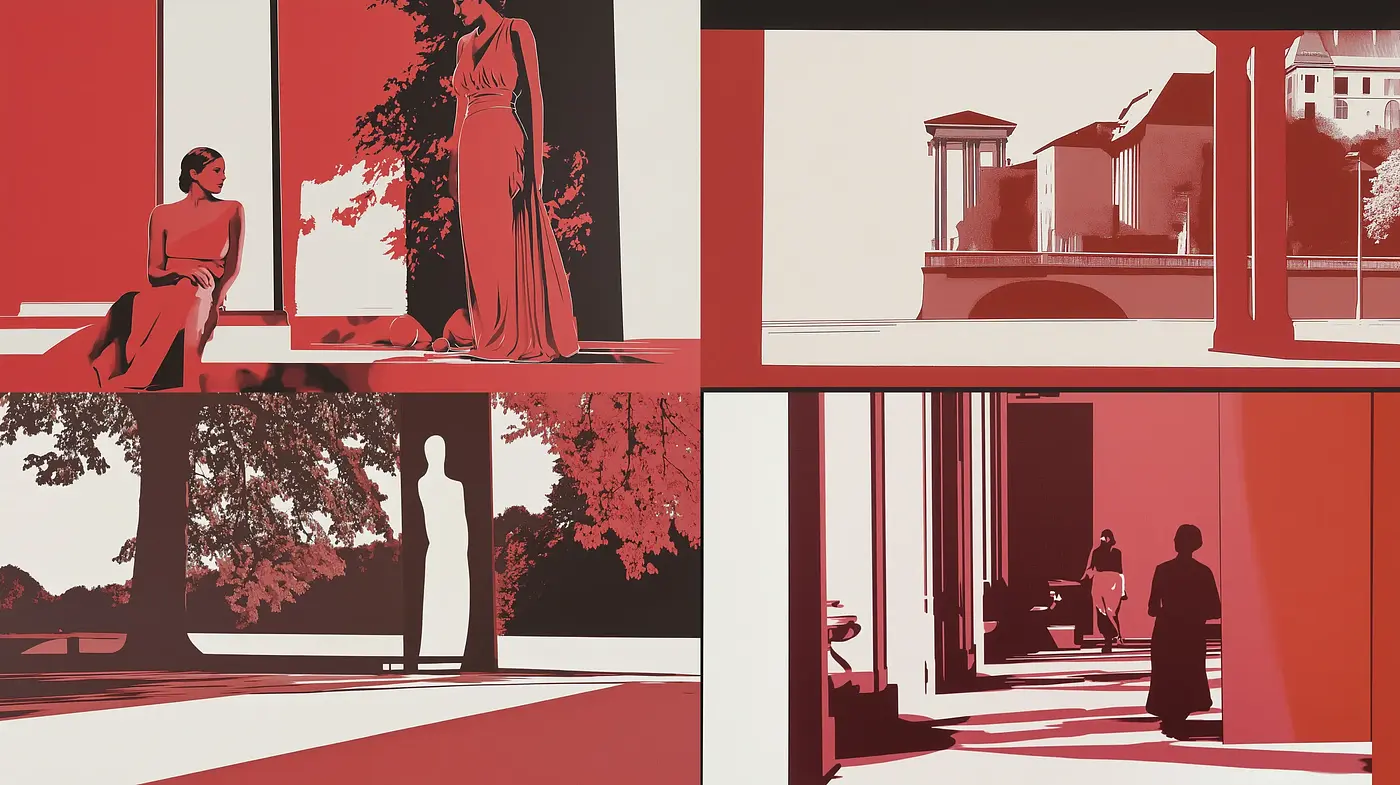 Stylized Monochromatic Contrast with a Cinematic Edge - Midjourney sref style