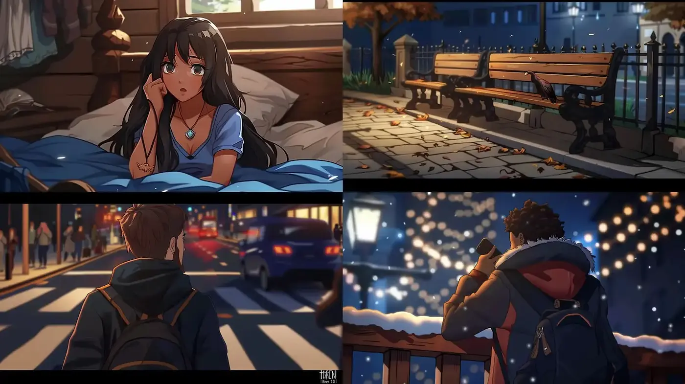 Aesthetic Urban Vignettes with Emotional Undertones - Midjourney sref style