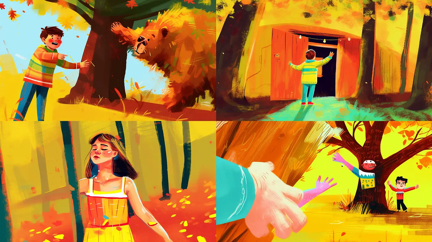 Warm Autumn Hues and Expressive Brushwork: A Unified Expression of Nostalgia and Nature - Midjourney sref style