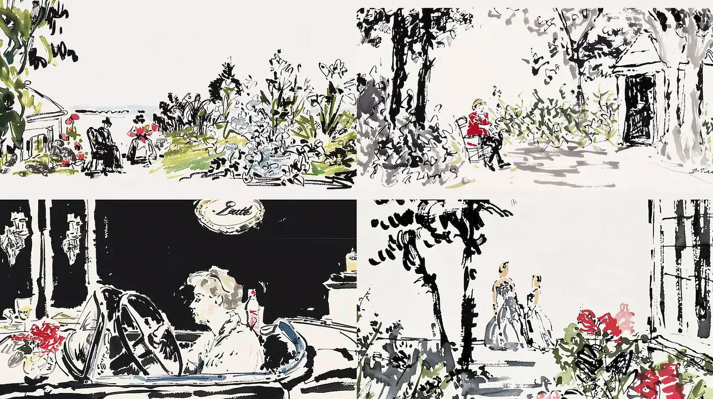 Quaint Impressionistic Vignettes with a Touch of Elegance - Midjourney sref style