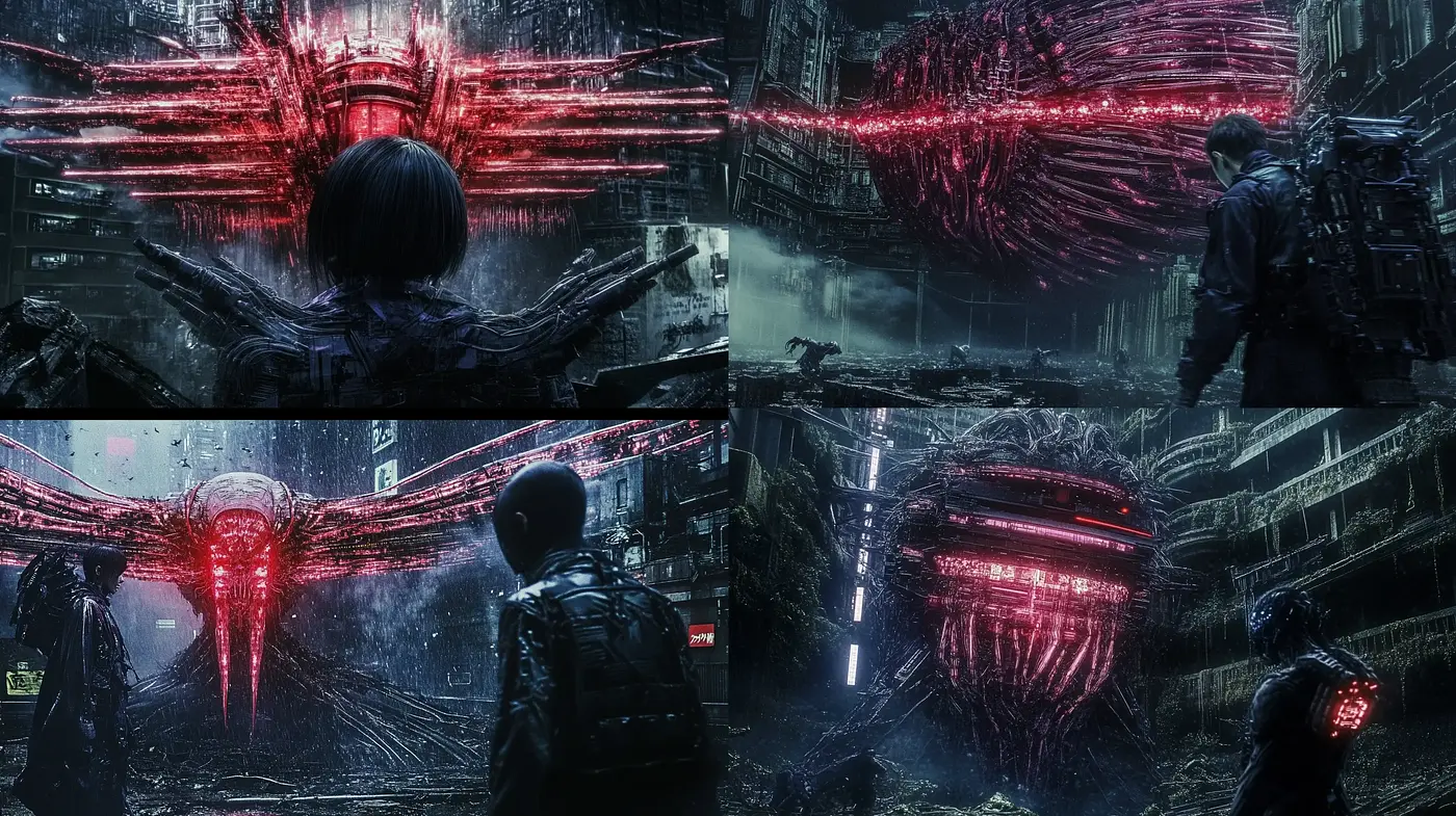Cyberpunk Visions of a Dystopian Future - Midjourney sref style