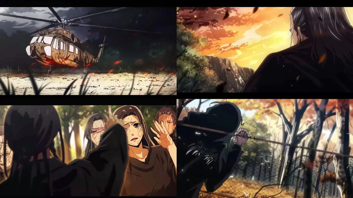 Dramatic Anime Essence with Warm Autumnal Palette - Midjourney sref style