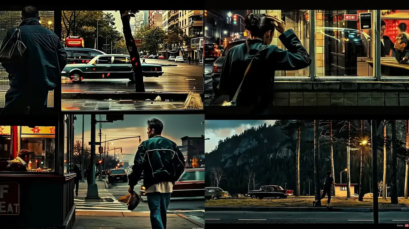 Cinematic Urban Twilight: A Homage to Modern Noir - Midjourney sref style