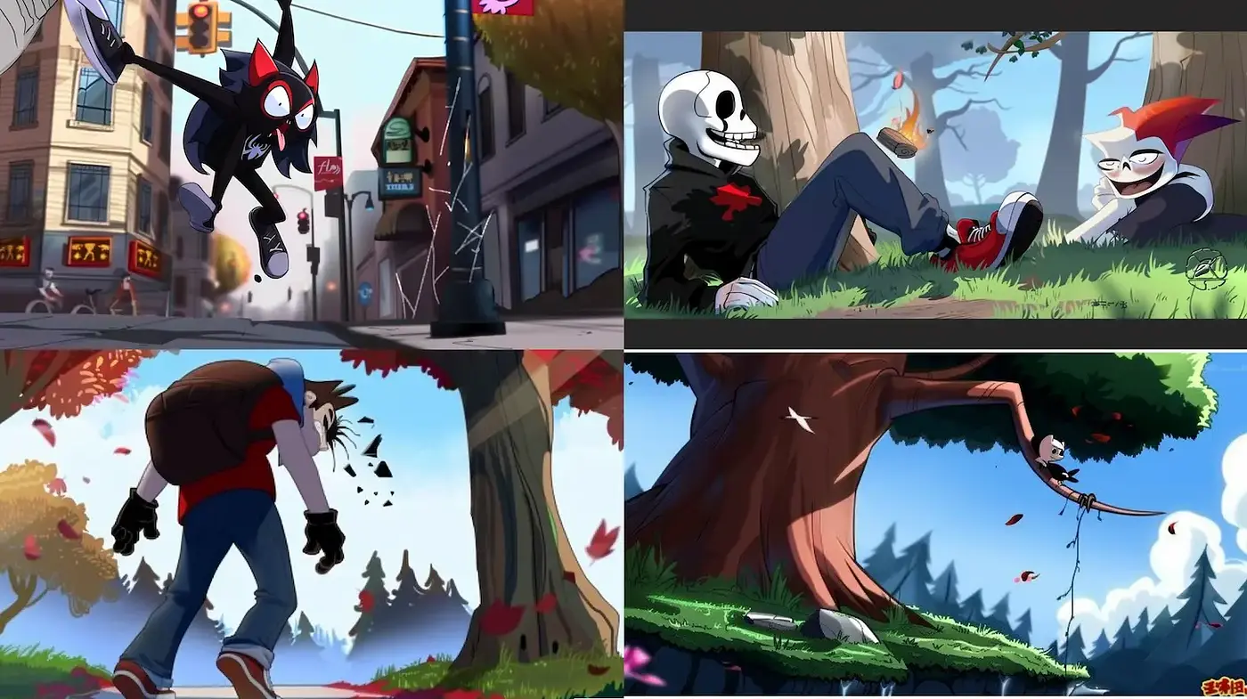 Vibrant and Playful Animation with a Whimsical Touch - Midjourney sref style