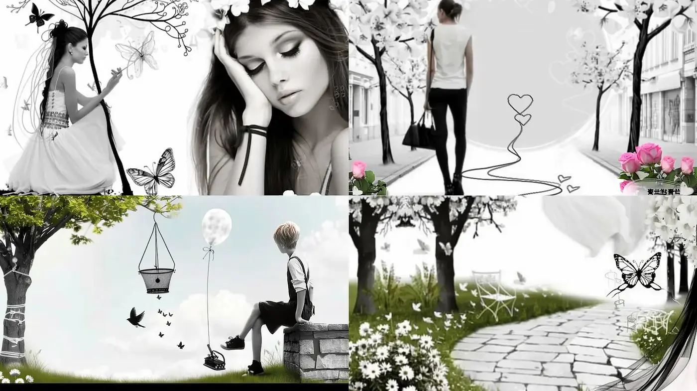 Stylized Illustrations with Whimsical and Dreamy Aesthetic - Midjourney sref style